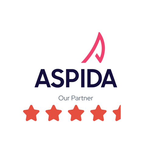 Aspida logo with 4.5 star rating