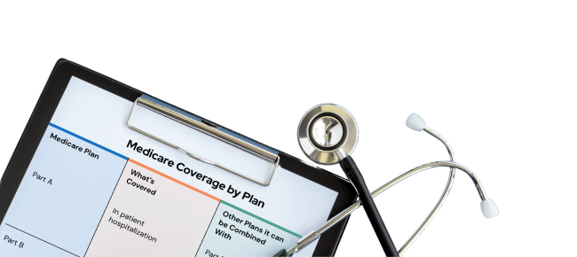 Clipboard with Medicare Info
