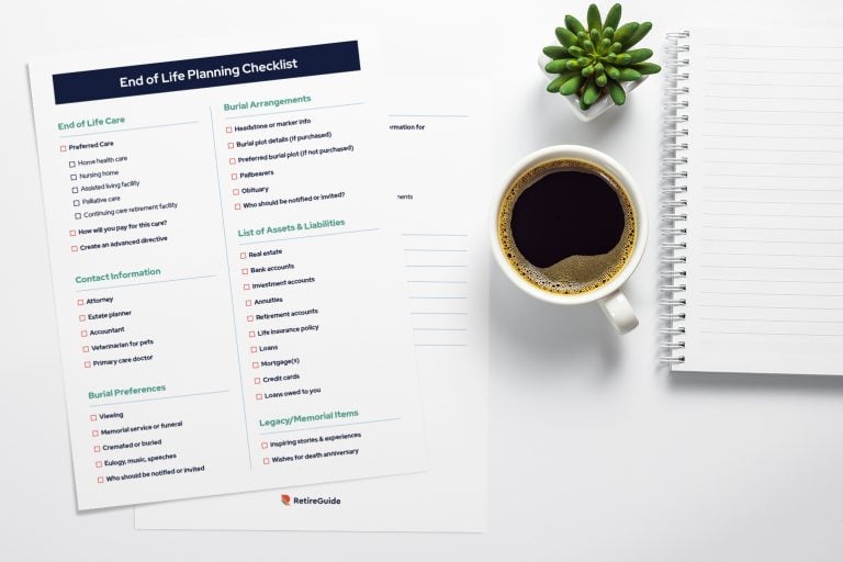 End of life planning checklist