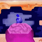 Artistic image expressing isolation