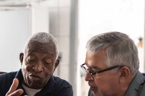 Patient speaking with their Patient Advocate