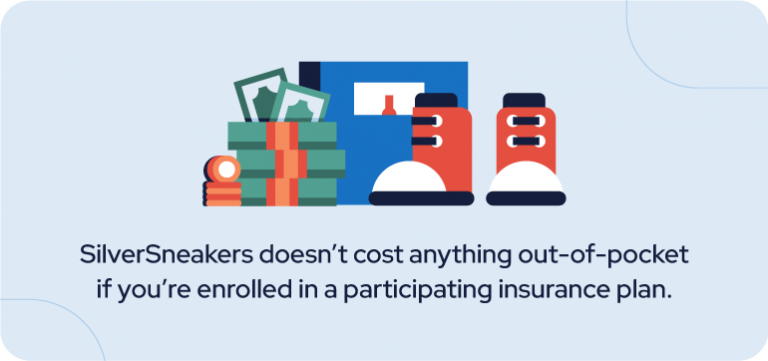 SilverSneakers doesn't cost anything out-of-pocket if you're enrolled in a participating insurance plan.