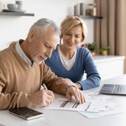 couple looking at paperwork