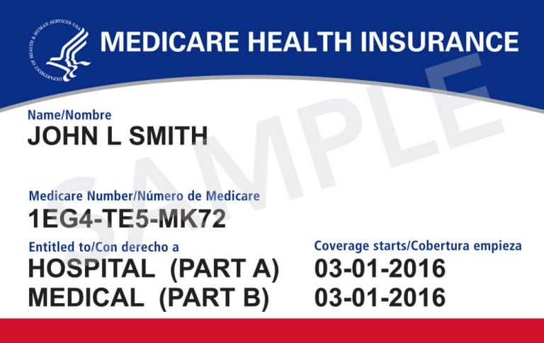 Medicare Card Sample