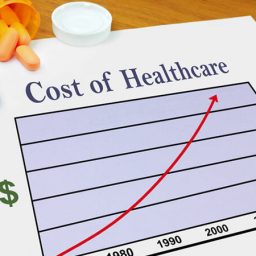 Chart showing increase in the cost of healthcare