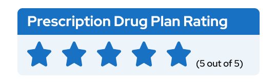 Prescription Drug Plan Rating - 5 Stars