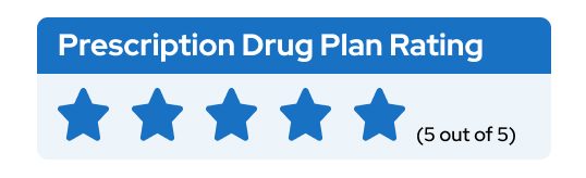 Prescription Drug Plan Rating - 5 Stars