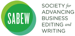 'Society for Advancing Business Editing and Writing' Logo