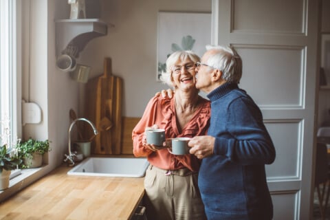 Senior couple happy